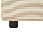 Bett mit Lattenrost Cord LINARDS 180 x 200 cm Beige