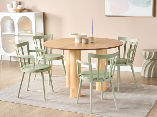 Esszimmerstuhl 4er Set MORILL Hellgrün