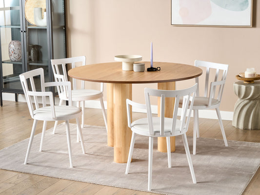 Esszimmerstuhl 4er Set MORILL Weiss