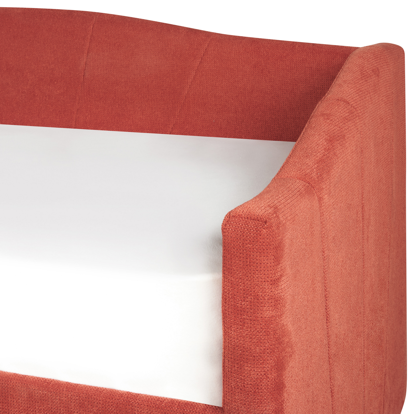 Tagesbett mit Stauraum Stoff VITTEL 90 x 200 cm Rot