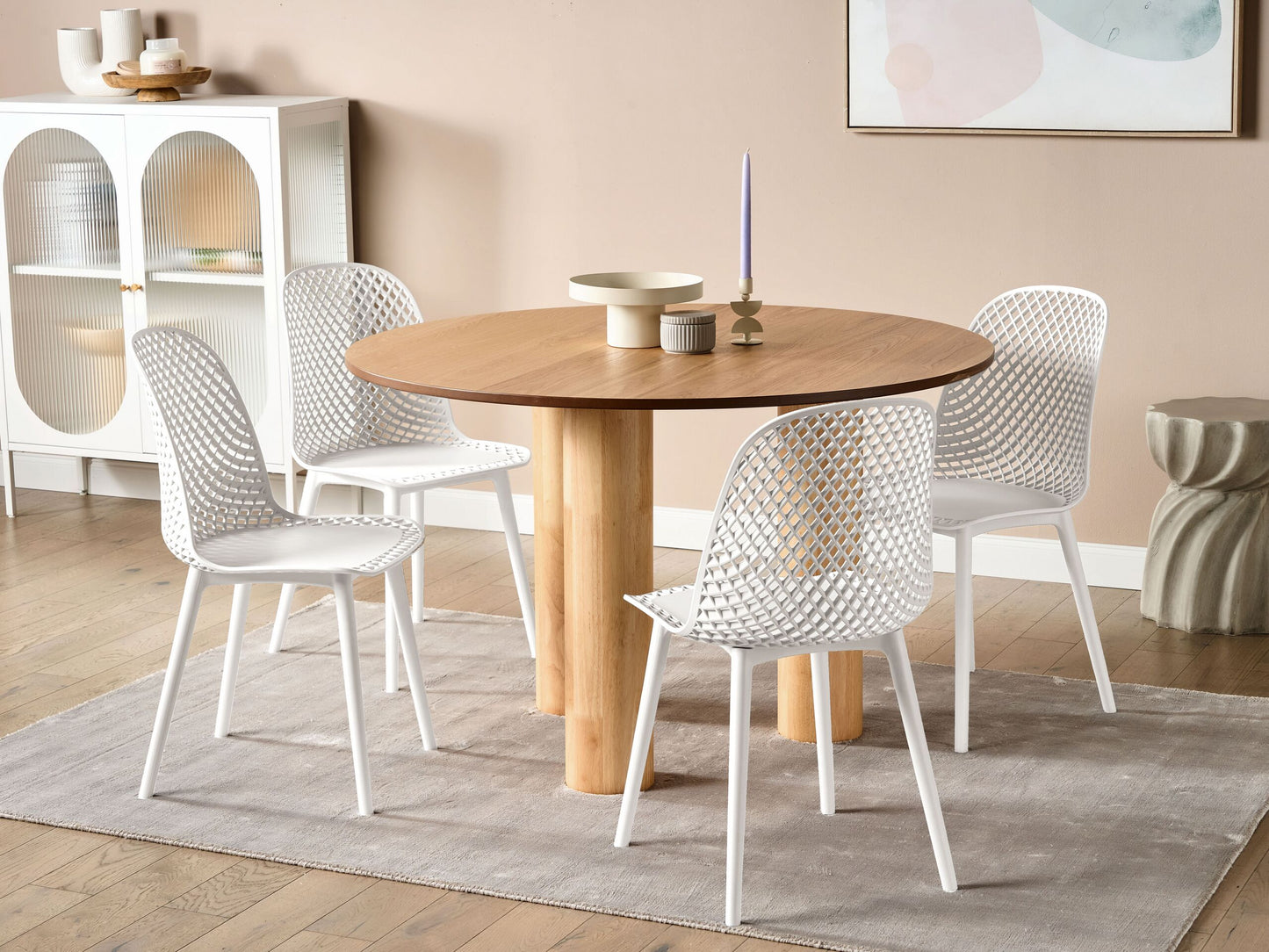 Esszimmerstuhl 4er Set EMORY Weiss