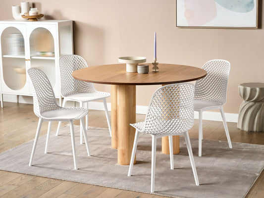 Esszimmerstuhl 4er Set EMORY Weiss