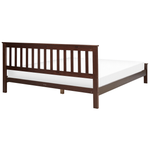 Bett mit Lattenrost Kiefernholz MAYENNE 180 x 200 cm Dunkelbraun