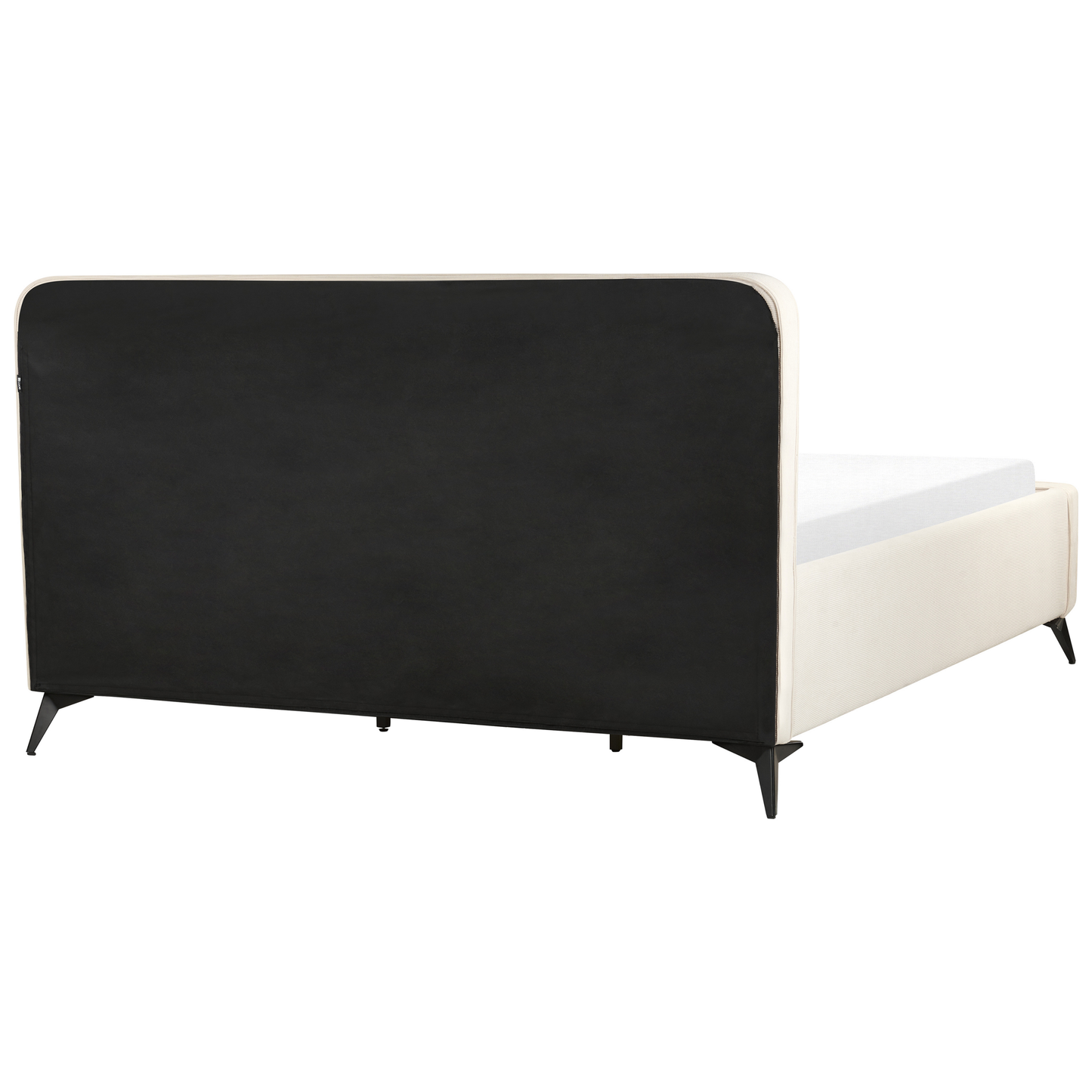 Bett mit Lattenrost Cord VALOGNES 180 x 200 cm Hellbeige