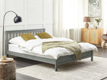 Bett mit Lattenrost Kiefernholz MAYENNE 160 x 200 cm Grau
