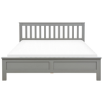 Bett mit Lattenrost Kiefernholz MAYENNE 160 x 200 cm Grau