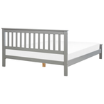 Bett mit Lattenrost Kiefernholz MAYENNE 160 x 200 cm Grau