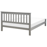 Bett mit Lattenrost Kiefernholz MAYENNE 140 x 200 cm Grau