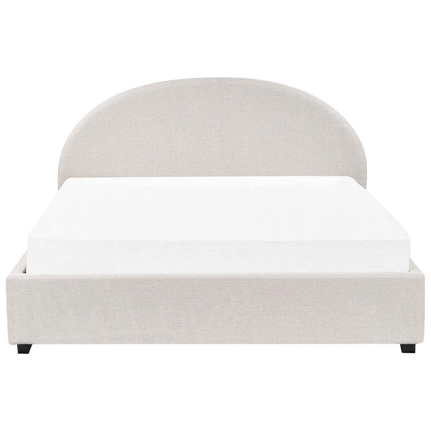Bett mit Stauraum Stoff VAUCLUSE 180 x 200 cm Hellbeige