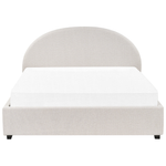 Bett mit Stauraum Stoff VAUCLUSE 160 x 200 cm Hellbeige