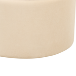Pouf mit Stauraum Samtstoff creme 2er Set MEDFORD