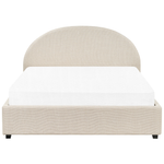Bett mit Stauraum Stoff VAUCLUSE 160 x 200 cm Sandbeige