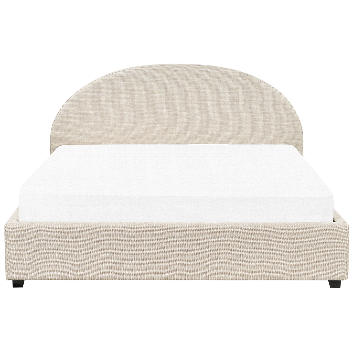 Bett mit Stauraum Stoff VAUCLUSE 180 x 200 cm Sandbeige