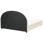 Bett mit Stauraum Stoff VAUCLUSE 180 x 200 cm Sandbeige