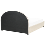 Bett mit Stauraum Stoff VAUCLUSE 160 x 200 cm Sandbeige