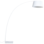 Stehlampe BENUE Metall Weiss