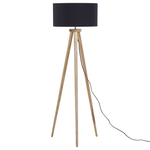 Stehlampe NITRA Holz Schwarz