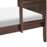 Hochbett Kiefernholz ALBON 90 x 200 cm Dunkelbraun