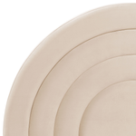 Polsterbett Samtstoff beige Lattenrost 90 x 200 cm ANET