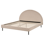 Bett mit Lattenrost Bouclé MARGUT 160 x 200 cm Beige