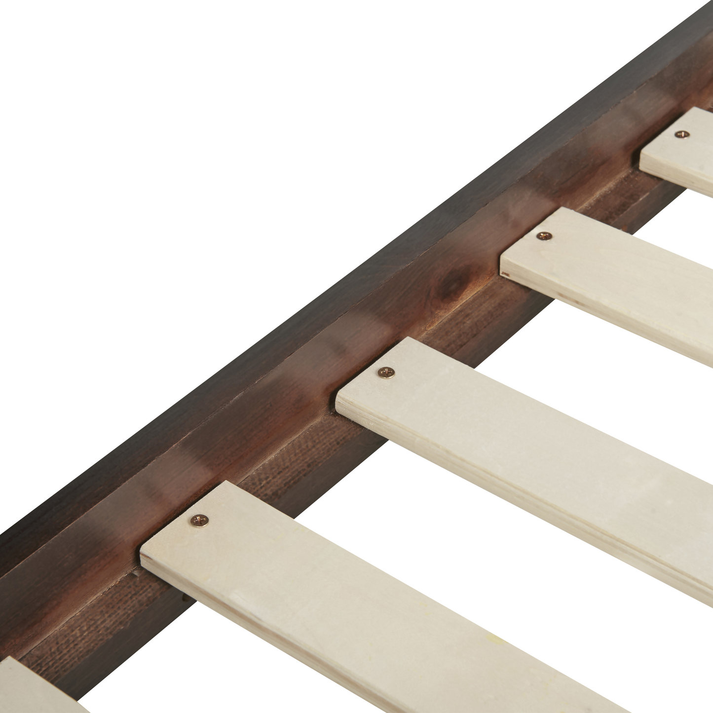 Hochbett Kiefernholz REGAT 90 x 200 cm Dunkelbraun