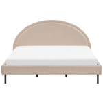 Bett mit Lattenrost Bouclé MARGUT 180 x 200 cm Beige