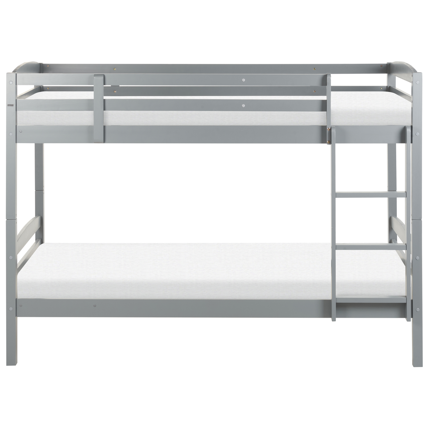 Hochbett Kiefernholz REGAT 90 x 200 cm Grau