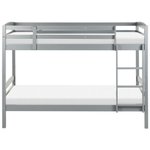 Hochbett Kiefernholz REGAT 90 x 200 cm Grau