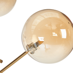 Stehlampe Rauchglas gold 4-flammig 157 cm Kugelform TAMESI