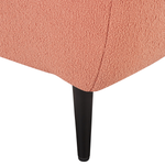 Chaiselongue Bouclé pfirsichrosa linksseitig CHEVANNES
