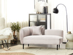 Chaiselongue Bouclé hellbeige linksseitig CHEVANNES