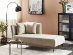 Chaiselongue Polsterbezug beige linksseitig RIOM