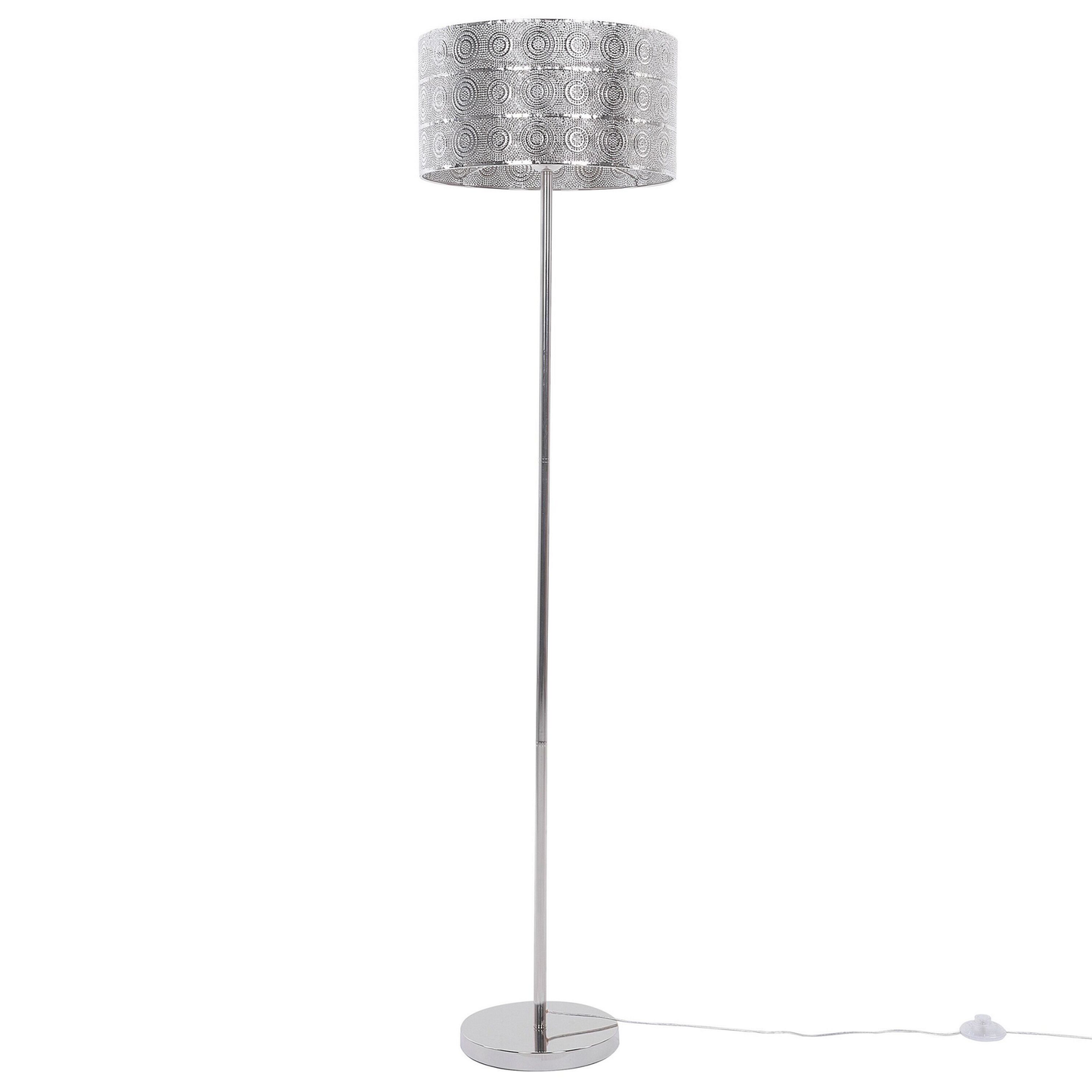 Stehlampe Nickel 147 cm Trommelfrom NUON