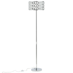 Stehlampe TENNA Kristall Silber