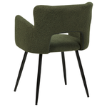 Esszimmerstuhl 2er Set Bouclé Dunkelgrün SANILAC