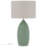 Tischlampe grün 59 cm Trommelform OHIO