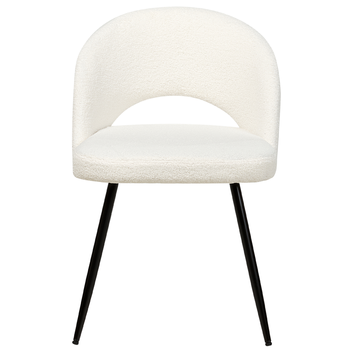 Esszimmerstuhl 2er Set Bouclé Weiss ONAGA