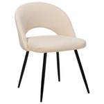 Esszimmerstuhl 2er Set ONAGA Bouclé Beige