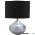 Tischleuchte KUBAN Keramik Silber