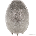Tischlampe Nickel 30 cm Laternenform MARINGA
