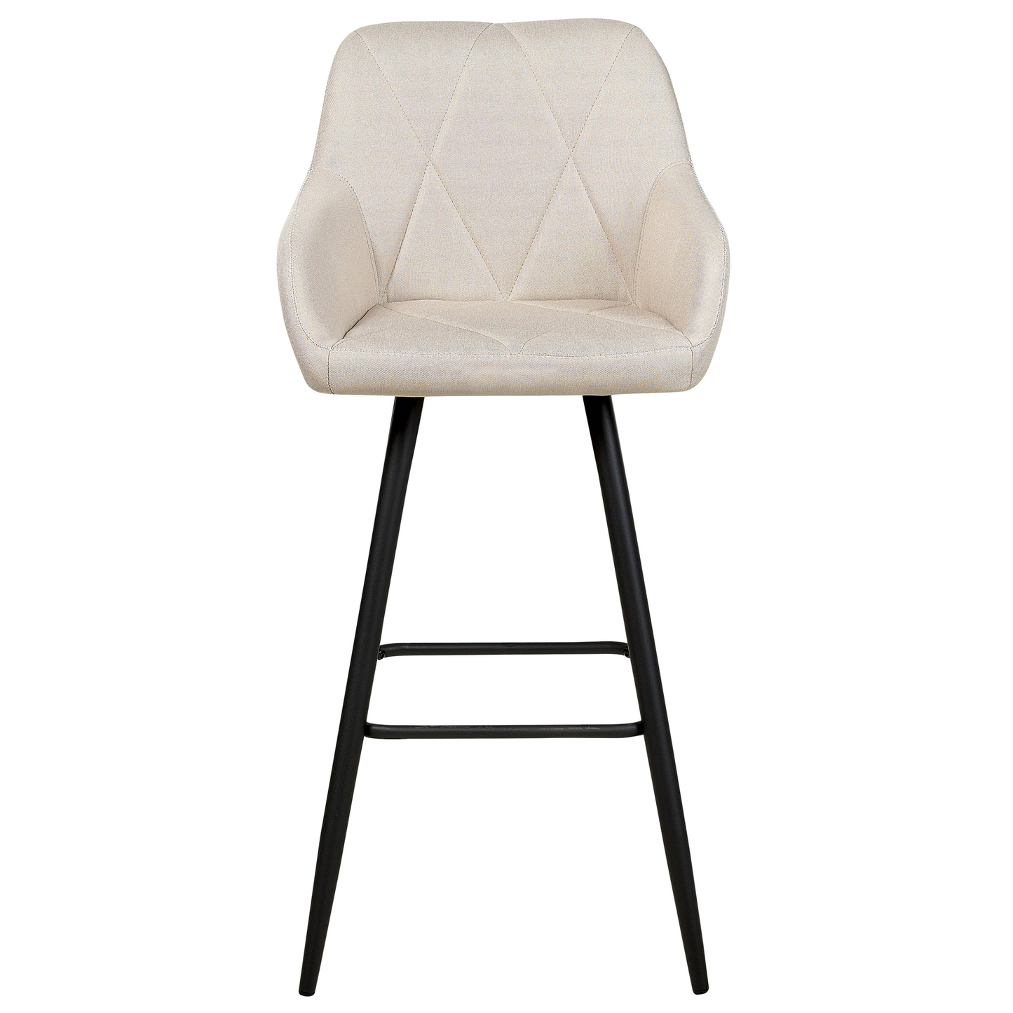 Set mit 2 Barstühlen DARIEN Hellbeige