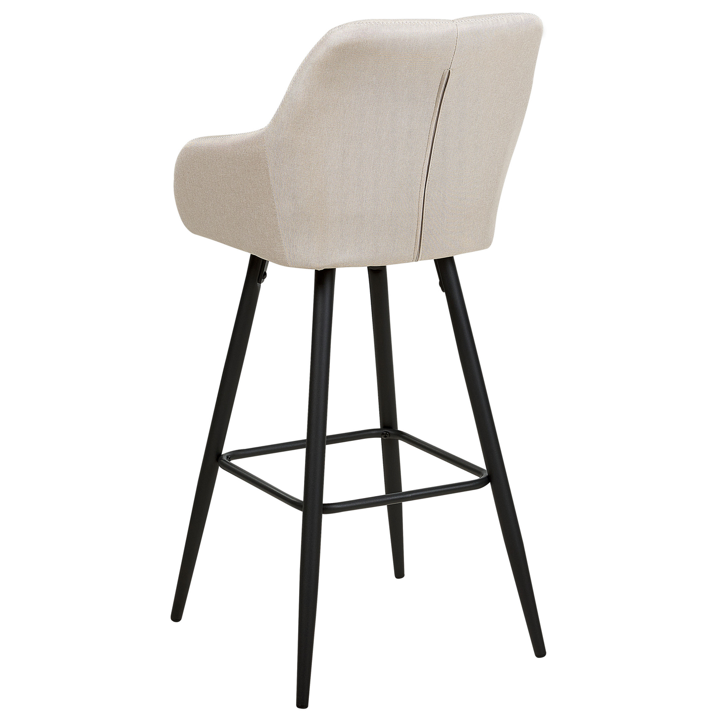 Set mit 2 Barstühlen DARIEN Hellbeige