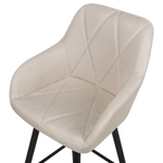Set mit 2 Barstühlen DARIEN Hellbeige