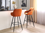 Set mit 2 Barstühlen DARIEN Orange