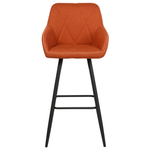 Set mit 2 Barstühlen DARIEN Orange