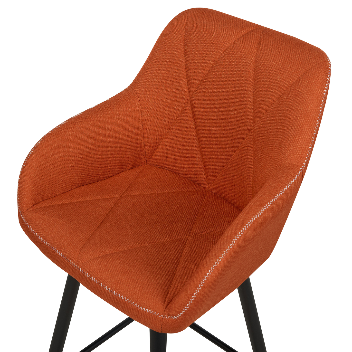 Set mit 2 Barstühlen DARIEN Orange