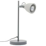 Schreibtischlampe Beton hellgrau 41 cm Glockenform MISTAGO