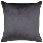 Dekokissen 2er Set ALYSSUM Samtstoff 45 x 45 cm Grau Marokkanisches Muster