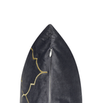 Dekokissen 2er Set ALYSSUM Samtstoff 45 x 45 cm Grau Marokkanisches Muster