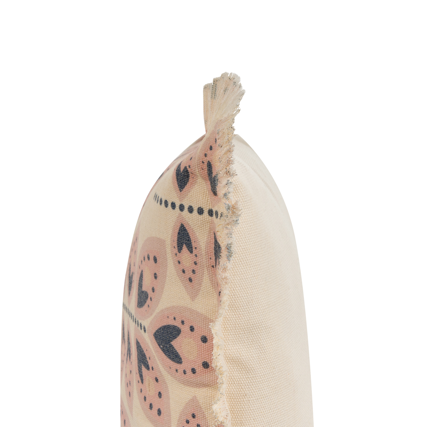 Dekokissen 2er Set RUDBECKIA 60 x 60 cm Hellbeige Pflanzenmuster